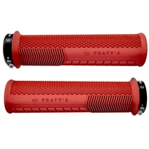 Peaty's Monarch Knurl bilincses gumi markolat, 138 mm, vastag, piros, fekete bilinccsel