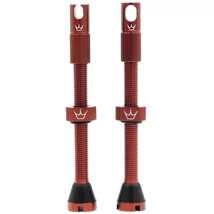 Peaty's-Chris King tubeless presta szelep, 60 mm, párban, piros