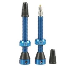 Tubolight tubeless presta szelep, 50 mm, párban, kék