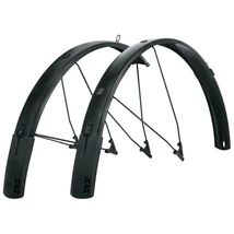 SKS Bluemels Style 28-29-es alu-plasztik sárvédő szett, 56 mm, V-pálcás, fekete