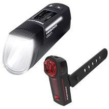 Trelock LS 760 i-GO Vision ION és LS 740 USB-ről tölthető LED lámpa szett (első és hátsó), fekete