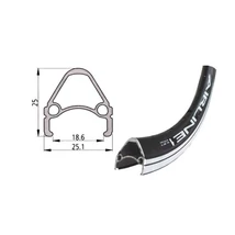 Vuelta Airline 1 felni, 26 colos (559 x 25 mm), 32H, felnifékes, illesztett, AV, fekete
