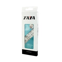 Taya e-Onze-111 kerékpár lánc elektromos kerékpárokhoz, 11 sebességes, 128 szem, ezüst