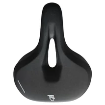 Velotech City unisex komfort nyereg, 265 x 215 mm, anatómikus, fekete