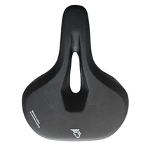 Velotech City unisex komfort nyereg, 265 x 215 mm, anatómikus, memóriahabos, fekete