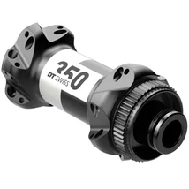 DT Swiss 350 Road Straightpull első agy, 24H, tárcsafékes (CenterLock), átütőtengelyes (12x100 mm), 132g, fekete