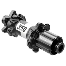 DT Swiss 350 Straightpull hátsó kerékagy, 28H, tárcsafékes (6 csavaros), átütőtengelyes (12x148 mm), Boost, Shimano 11s kazettával, 233g, fekete