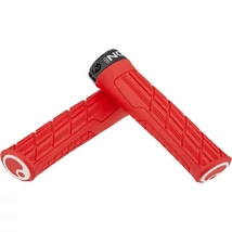 Ergon GE1 Evo Slim ergonómikus bilincses MTB enduro markolat, 135 mm, vékony, piros, fekete bilinccsel