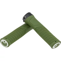 Ergon GE1 Evo Slim ergonómikus bilincses MTB enduro markolat, 135 mm, vékony, zöld, fekete bilinccsel