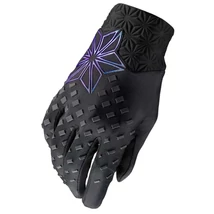 Supacaz Galactic hosszú ujjú MTB kesztyű, protektoros, fekete-lila, S-es méret