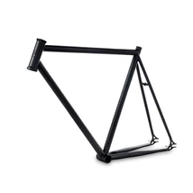 Csepel Royal 4* 2017 28-as (622-es) fixi-single speed kerékpár váz és villa szett, acél, matt fekete, 520-as vázméret