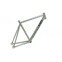 Csepel Royal Alu 2022 28-as (622-es) fixi-single speed kerékpár váz, alumínium, matt khaki, 600-as vázméret