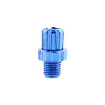 Spyral fékbowden állító csavar fékkarba, alu, 10 mm, 1 db, kék