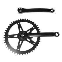 Suntour City négyszög tengelyes single speed hajtómű, 46T, 170mm, acél, fekete