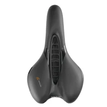 Selle Royal Respiro Stracciatella Athletic unisex ergonómikus nyereg, 279x159 mm, Royalgel, fekete