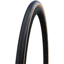 Schwalbe Lugano II HS471 622-25 (700x25c) országúti külső gumi (köpeny), drótperemes, defektvédett (K-Guard), Silica, Lite-Skin, bézs oldalfallal, 365g