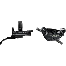 Shimano Deore XT BR-M8220 és BL-M8200 hidraulikus tárcsafék szett, hátsó, 4 dugattyús, 1700 mm, hűtőbordás, sötétszürke