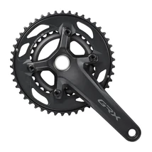 Shimano GRX FC-RX610-2 integrált tengelyes gravel hajtómű, 30-46T, 170 mm, 2x12s, alumínium, fekete