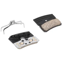 Shimano P04C-MF Ice Tech hűtőbordás tárcsafék betét, 4 dugattyús XT, XTR 2025, alu alap, fémes pofa