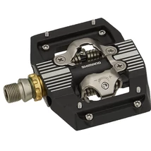 Shimano Saint PD-M821 kombinált (SPD és platform) pedál, CNC alumínium, cserélhető szegecsekkel, 546g, fekete