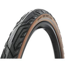 Continental Pure Contact 28-29x2,2 (55-622) külső gumi (köpeny), defektvédett (PolyX + Vectran Breaker), kevlárperemes, reflexcsíkos, E50, 745g, barna oldalfal