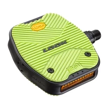 Look Geo City Grip platform pedál, cserélhető Vibram taposóval, műanyag, lime színű