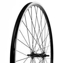 Velogo 28-29 colos (622 mm - 700c) trekking első kerék, csavaros tengellyel, fekete