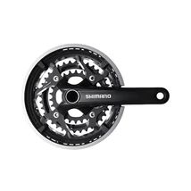 Shimano FC-T551 integrált tengelyes trekking hajtómű 26-36-48, 3x10s, 175 mm, fekete, LV, DN