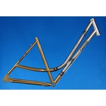 Gepida Reptila 400 28-as (622-es) városi kerékpár váz, agyváltós, alumínium, női vázas, 19 col/49 cm, matt ezüst-bronz
