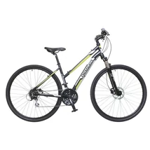 Neuzer X300 2018 női 28-as krossz kerékpár, alumínium, 24s, 17-es vázméret, fekete-fehér-zöld