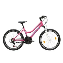 Neuzer Mistral 2022 24-es junior MTB kerékpár, 18s, alumínium, pink-kék-fehér