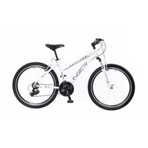 Neuzer Mistral 50 2022 női 26-os hobbi MTB kerékpár, 21s., alumínium, 17-es vázméret, fehér-lila-kék
