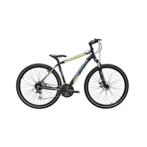 Neuzer X200 Disc 2022 férfi krossz kerékpár, 24s, alumínium, 17-es vázméret, fekete-kék-sárga