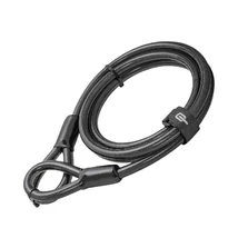 Hiplok 2MC duplahurkos kábelzár, 200 cm x 10 mm, fekete