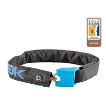 Hiplok Lite integrált láncos lakat, 75 cm x 6 mm, derékra csatolható, fekete - kék