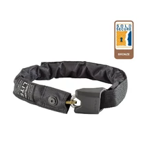 Hiplok Lite integrált láncos lakat, 75 cm x 6 mm, fekete