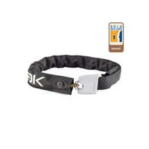 Hiplok Lite integrált láncos lakat, 75 cm x 6 mm, derékra csatolható, fekete - fehér