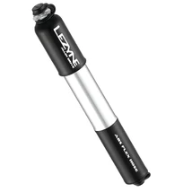 Lezyne Alloy Drive M (235 mm - 131g) alumínium minipumpa, 6,2 bar, integrált flexibilis pumpacsővel, minden szeleptípushoz, fekete