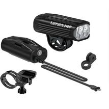 Lezyne Mega Drive 2400+ Loaded USB-ről tölthető első lámpa és Infinite Power Pack+ akkumulátor szett, gumipántos, 2400 lumen, fekete