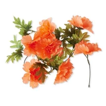 Basil Peony Flower Garland virágos girland dísz kosárra, narancs