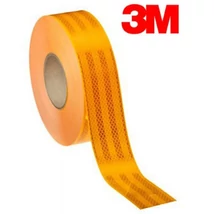 3M öntapadós fényvisszaverő matrica, 55 mm széles, méterre, sárga