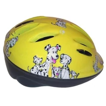 Mali dalmatás gyerek bukósisak, unisize (50-56 cm), sárga
