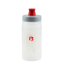 Bikefun Ride'n'Roll műanyag kulacs, 550 ml, csavaros, Elite, átlátszó vonalmintás