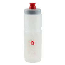 Bikefun Ride'n'Roll műanyag kulacs, 750 ml, csavaros, Elite, átlátszó-piros