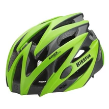 Bikefun Edge unisex bukósisak, L-es (58-61 cm), zöld-karbon