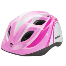 Bikefun Junior gyerek bukósisak, S-es (48-52 cm), pink-fehér