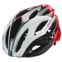 Bikefun Vision unisex bukósisak, L-es (58-61 cm), piros-fehér-fekete