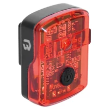 Bikefun Nit USB-ről tölthető hátsó lámpa, POWER LED, nyeregcsőre rögzíthető, fekete
