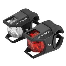 Bikefun Stellar elemes szilikonos villogó lámpa szett (első és hátsó), 2 LED, fekete