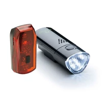 Bikefun Link II elemes első és hátsó lámpa szett, 5+1 LED, fekete